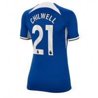 Ženski Nogometni dresi Chelsea Ben Chilwell #21 Domači 2023-24 Kratek Rokav
